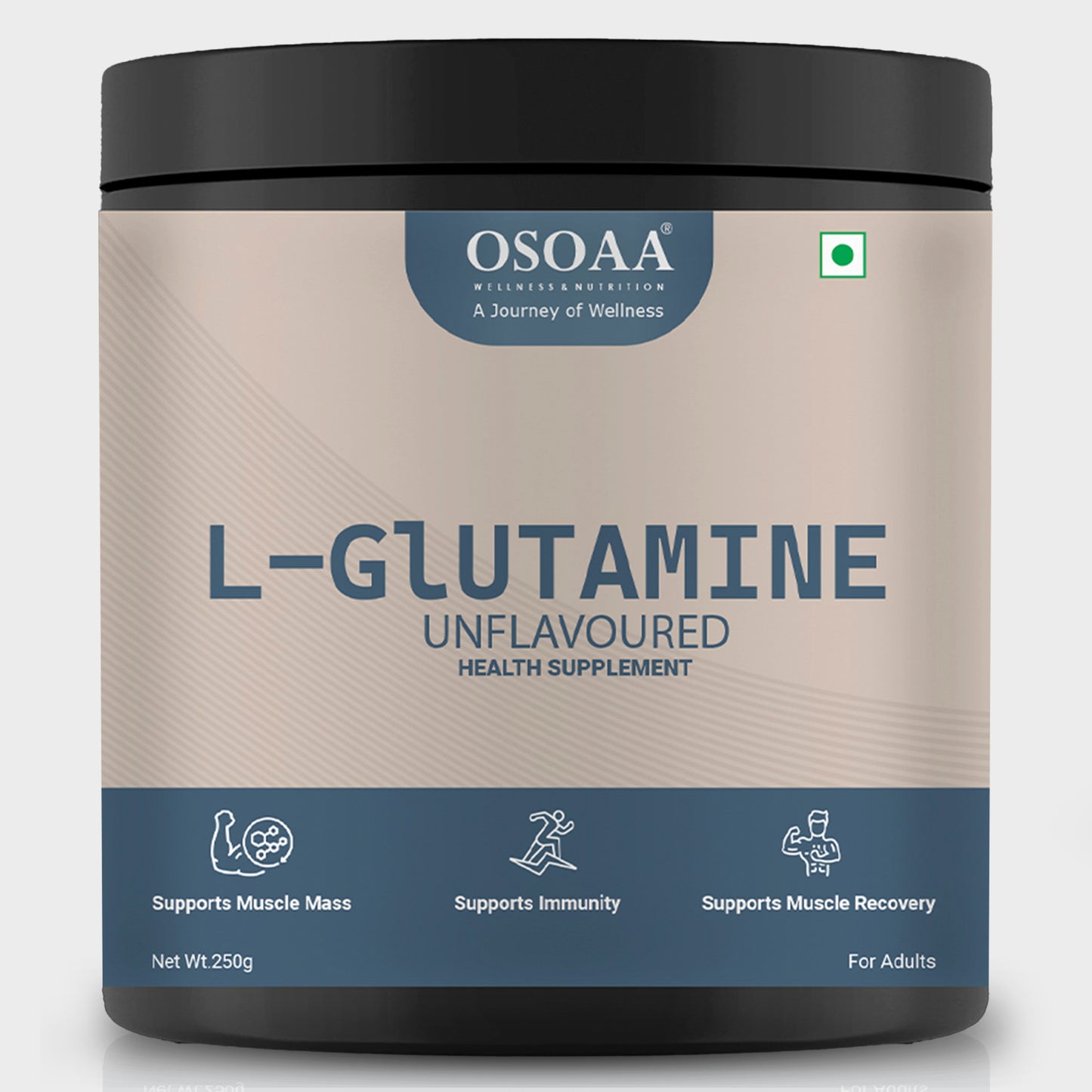 OSOAA Pure L-Glutamine  250gm (Unflavored)