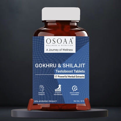 OSOAA Gokshura & Shilajit Testoboost Tablet - 60 Tabs