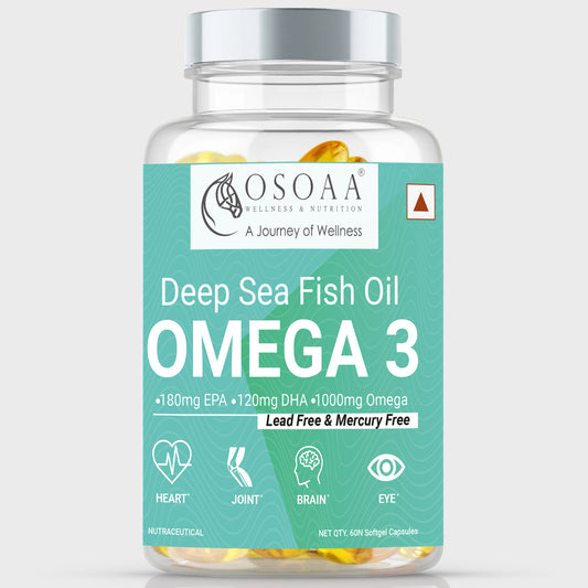 OSOAA Omega 3 Fish Oil Supplement - 60 Capsules