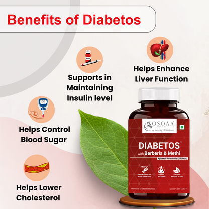 OSOAA Diabetos (Herbal Diabetic Care) - 60 Tabs | Ayush Approved |
