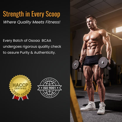 OSOAA BCAA 2:1:1 with Taurine, Glutamine & Citrulline - 250gm