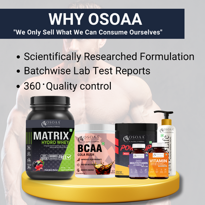OSOAA Micronized Creatine Monohydrate - 100gm (Unflavored)