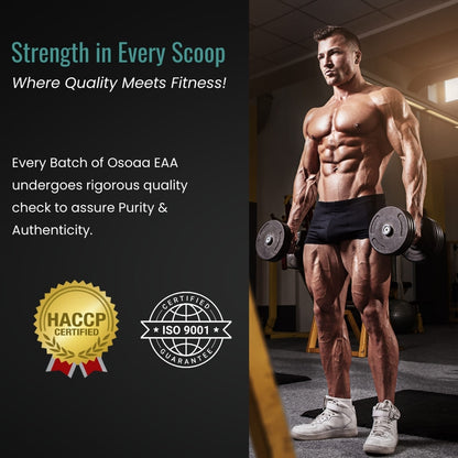 Osoaa Intra Workout EAA with BCAA, Electrolyte and Taurine - 300gm