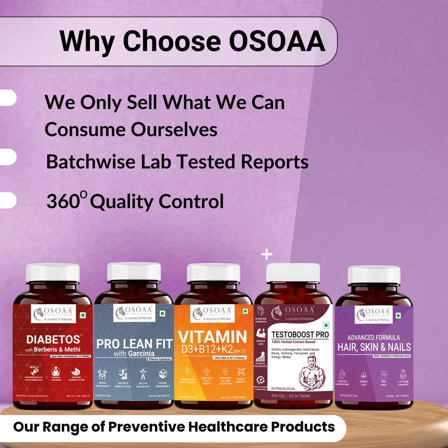 OSOAA Multivitamin with Omega 3 - 60 Tabs