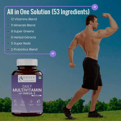 OSOAA Multivitamin with Omega 3 - 60 Tabs