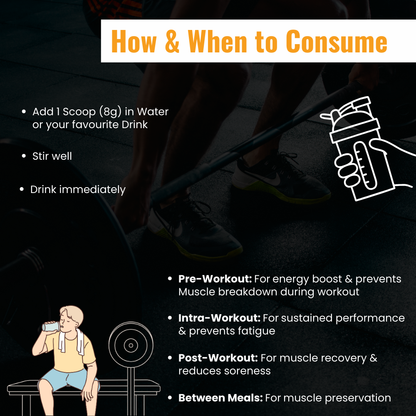 OSOAA BCAA 2:1:1 with Taurine, Glutamine & Citrulline - 250gm