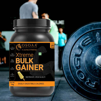 OSOAA 1:5 Bulk Mass Gainer with 3g Creatine & European Whey Protein - 490 Calories