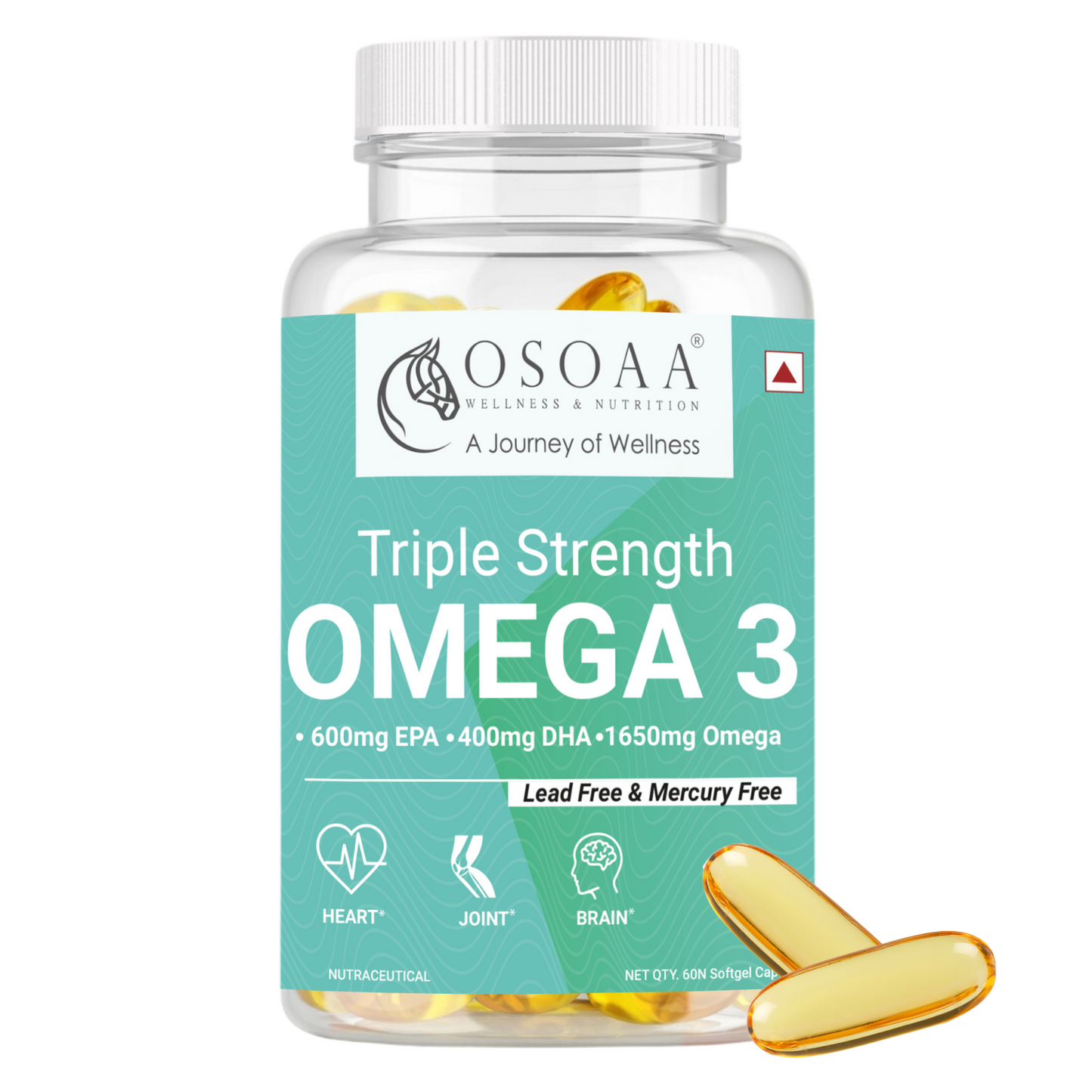 OSOAA Whey Matrix Hydro Whey 1Kg - Irish Chocolate  || Triple Strength Fish Oil 1650mg Omega 3