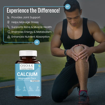 OSOAA Calcium with Magnesium Zinc+ 120 Tablets