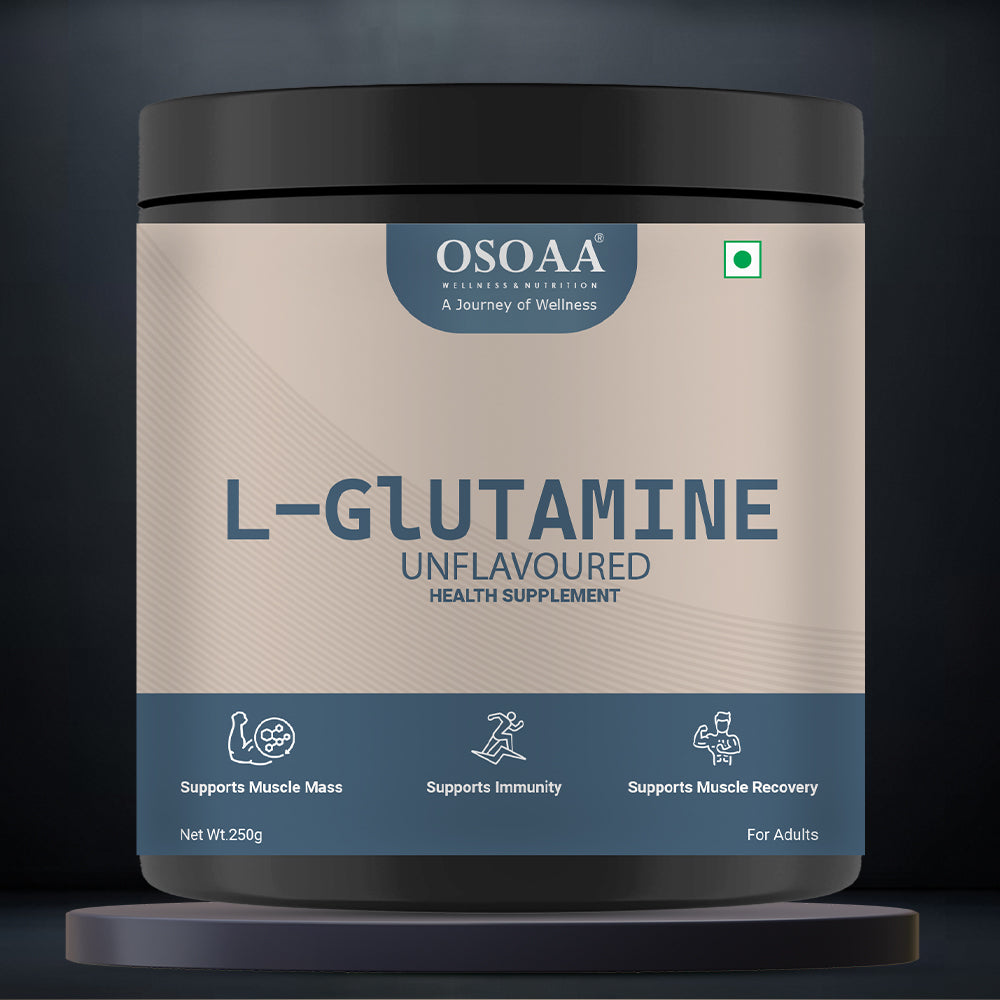 OSOAA Pure L-Glutamine  250gm (Unflavored)