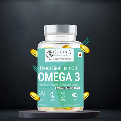 OSOAA Ultimate ISO Whey 1kg - 26g Pure Protein with Root Extract 1000mg Ashwagandha 60 veg Tablet & Deep Sea Omega 3 Fish Oil 1000mg (60 Softgel Capsules) ( Immunity Booster Pack)