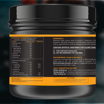 OSOAA BCAA 2:1:1 with Taurine, Glutamine & Citrulline - 250gm