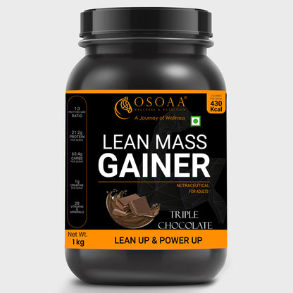 OSOAA 1:3 Lean Mass Gainer with Creatine & Whey Protein - 420 Calories