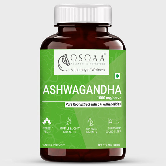 OSOAA Ayurvedic Ashwagandha 1000 mg - 60 Tabs