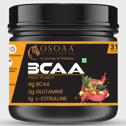 OSOAA BCAA 2:1:1 with Taurine, Glutamine & Citrulline - 250gm