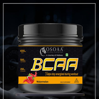 OSOAA BCAA 2:1:1 with Taurine, Glutamine & Citrulline - 250gm