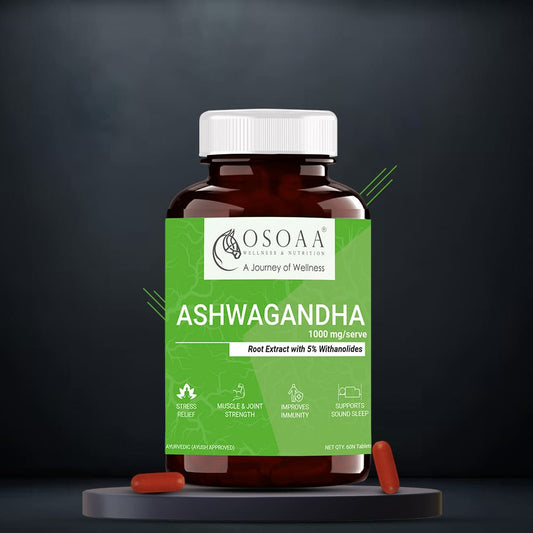 OSOAA Ayurvedic Ashwagandha 1000 mg - 60 Tabs