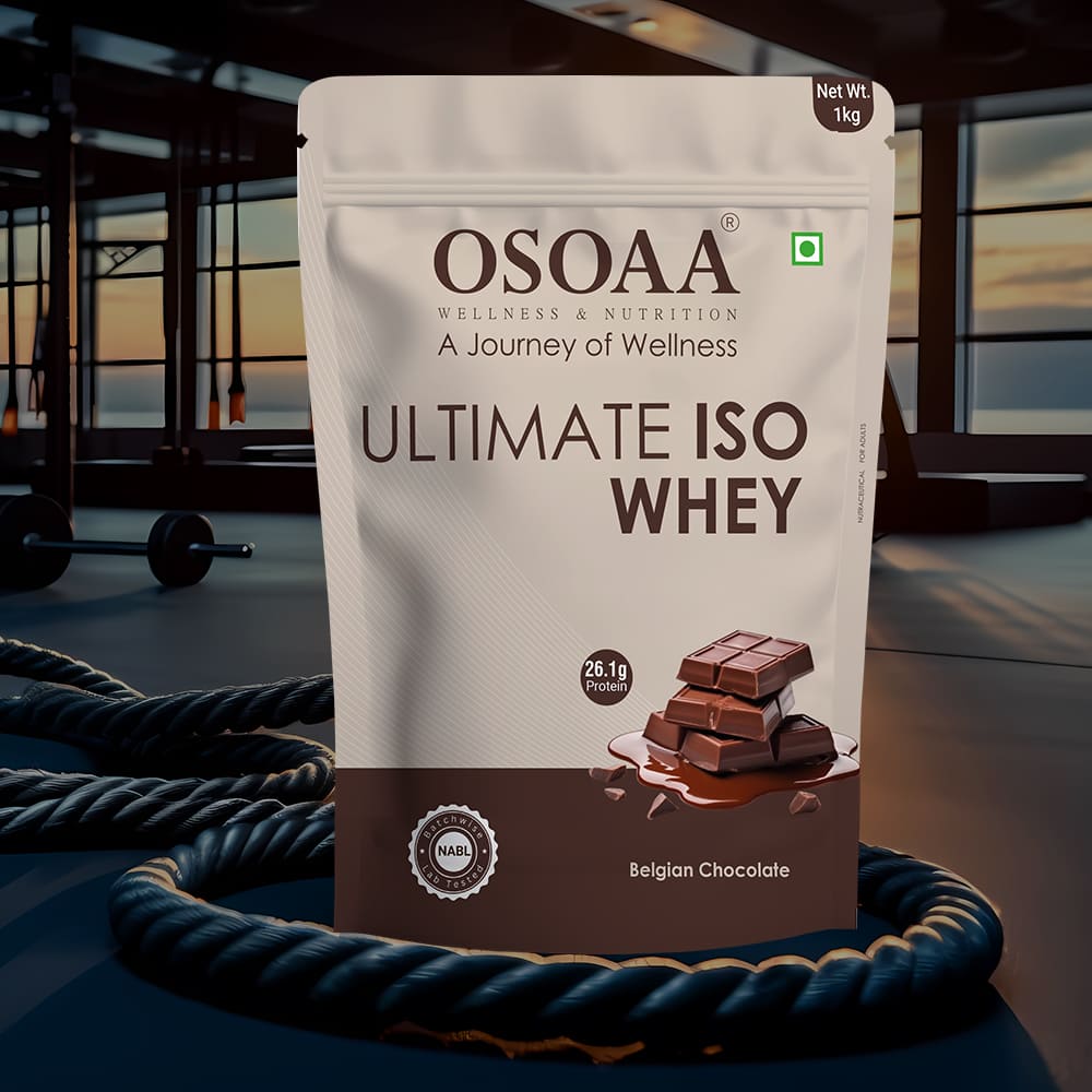 OSOAA Ultimate ISO Whey 1kg - 26g Pure Protein with Certified Creatine Monohydrate (CREAPURE) 100gm - ( Ultimate Muscle Duo 2)