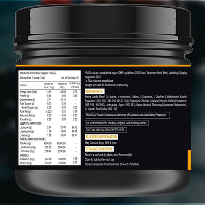 OSOAA BCAA 2:1:1 with Taurine, Glutamine & Citrulline - 250gm